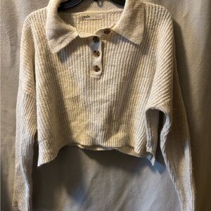 Elodie Cream Knit Sweater